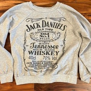 Jack Daniels Grey Sweater - Size Small